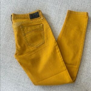 Robin's Jean Women's Skinny Jeans in Mustard Yellow